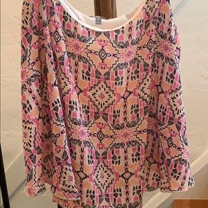 Charlotte Russe multi colored crop top